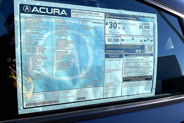 2026 Acura Integra FWD A-Spec with Technology