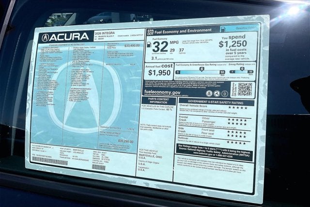 2026 Acura Integra CVT