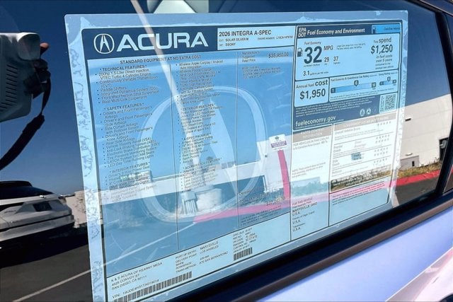 2026 Acura Integra w/A-Spec Package