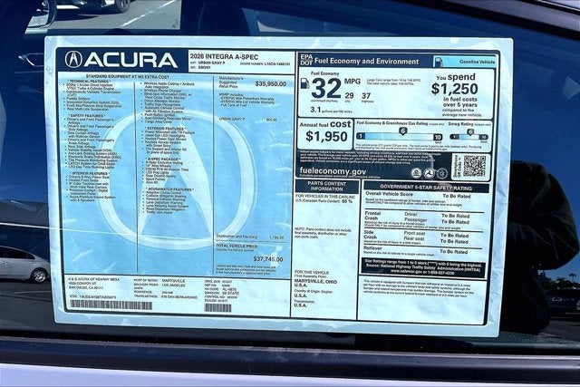 2026 Acura Integra FWD A-Spec