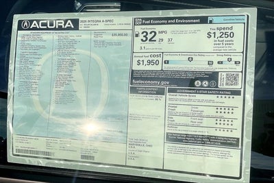 2026 Acura Integra w/A-Spec Package