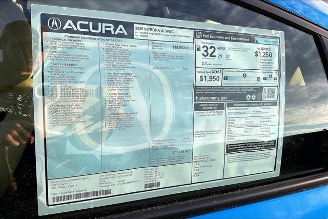 2026 Acura Integra FWD A-Spec