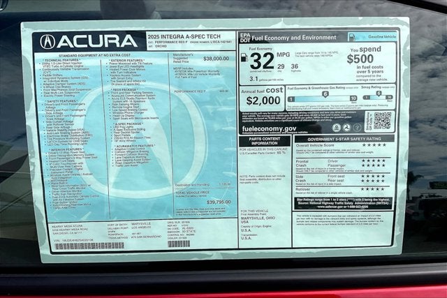 2025 Acura Integra A-SPEC TECH