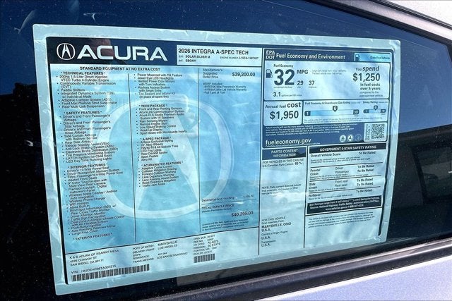 2026 Acura Integra FWD A-Spec with Technology