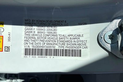 2026 Acura Integra FWD A-Spec with Technology