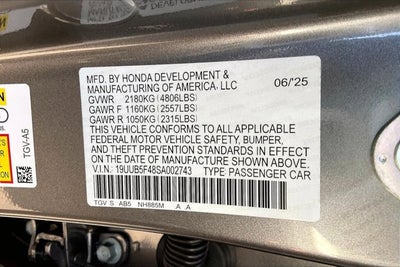 2025 Acura TLX Technology Package