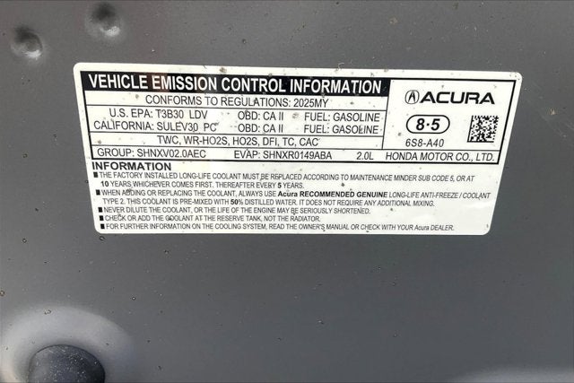 2025 Acura TLX w/A-Spec Package