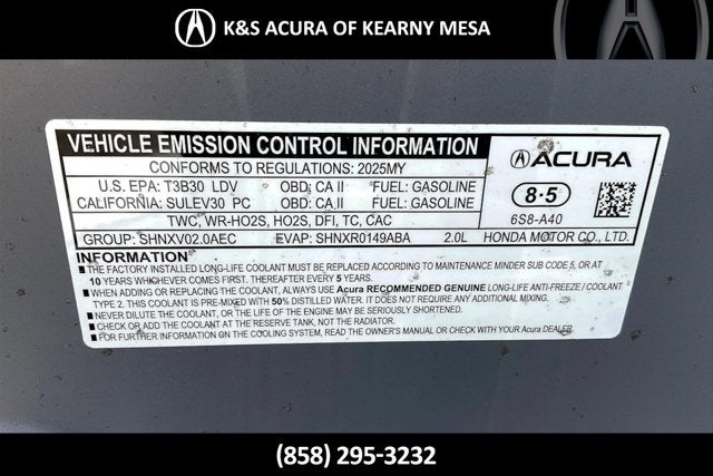 2025 Acura TLX SH-AWD A-SPEC