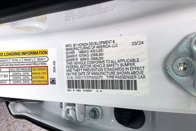 2024 Honda Accord Sedan EX