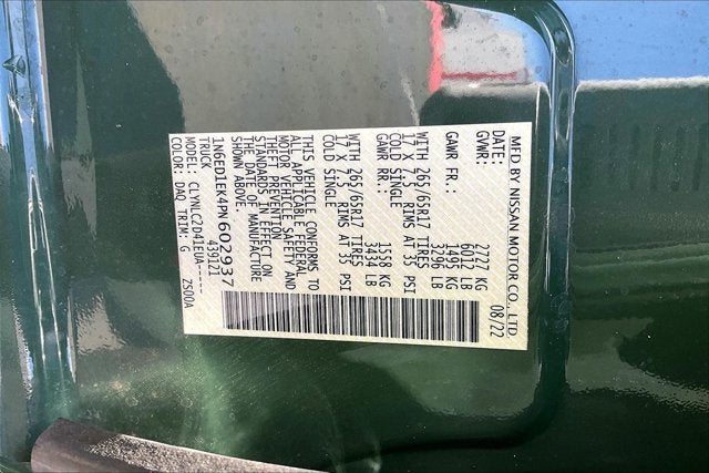 2023 Nissan Frontier Crew Cab SV 4x4