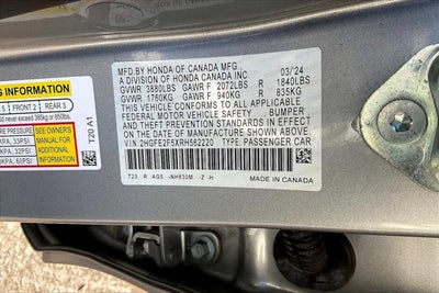 2024 Honda Civic Sedan Sport