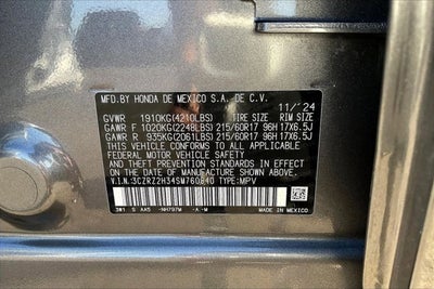 2025 Honda HR-V AWD LX