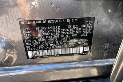 2025 Honda HR-V AWD LX