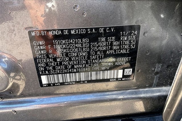 2025 Honda HR-V AWD LX