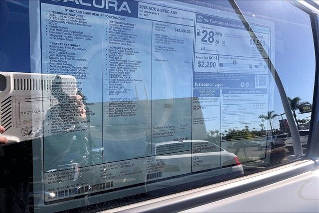 2026 Acura ADX A-Spec with Advance Package