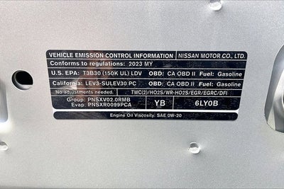 2023 Nissan Sentra SV Xtronic CVT