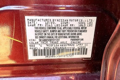 2024 Nissan Sentra SV Xtronic CVT