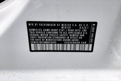 2021 Volkswagen Jetta 1.4T SE