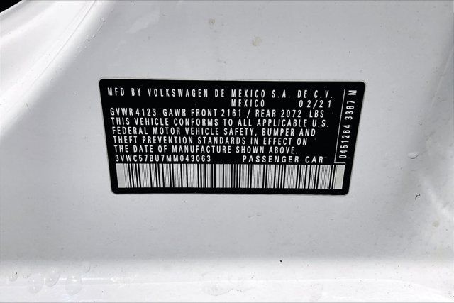 2021 Volkswagen Jetta 1.4T SE