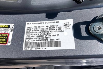 2019 Honda Odyssey EX-L