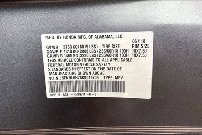 2019 Honda Odyssey EX-L