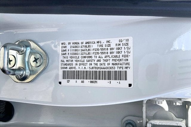 2010 Acura RDX FWD 4dr