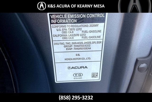 2026 Acura MDX with Technology Package