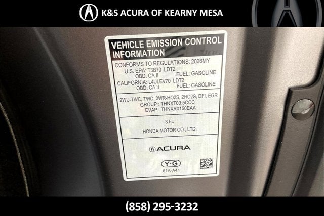 2026 Acura MDX SH-AWD A-Spec