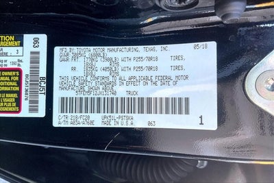 2018 Toyota Tundra SR5 4.6L V8