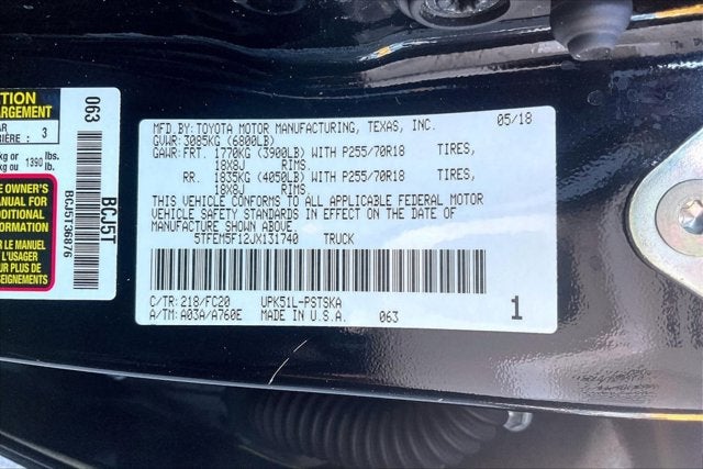 2018 Toyota Tundra SR5 4.6L V8