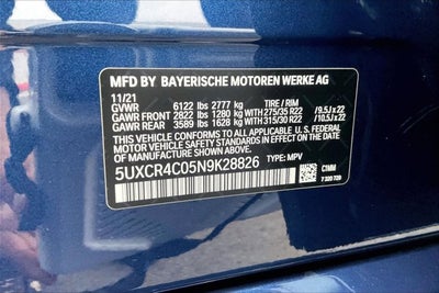 2022 BMW X5 sDrive40i