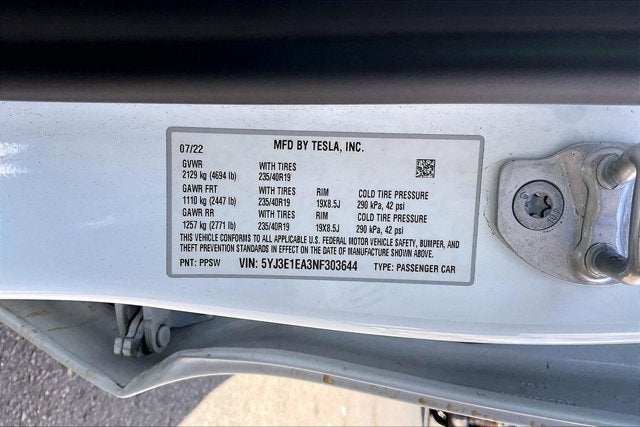 2022 Tesla Model 3 Rear-Wheel Drive
