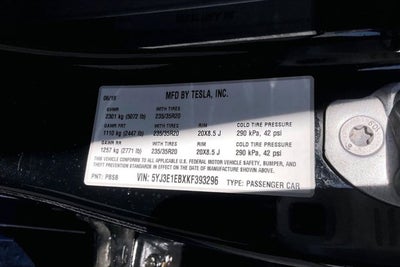2019 Tesla Model 3 Long Range