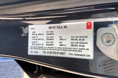2018 Tesla Model 3 Long Range