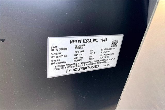 2026 Tesla Cybertruck Dual Motor All-Wheel Drive