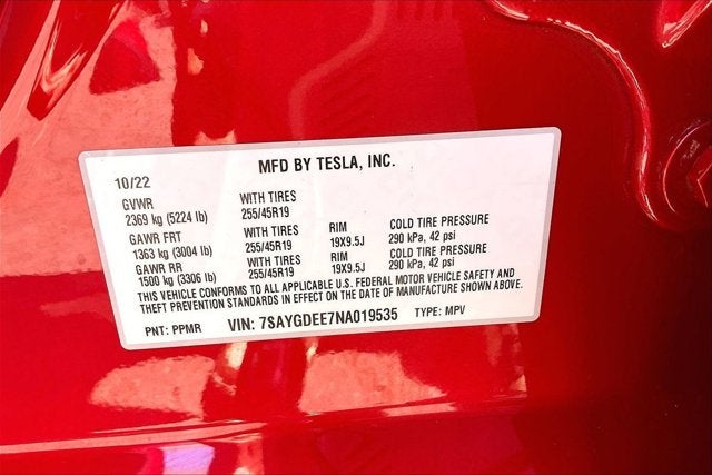 2022 Tesla Model Y Long Range Dual Motor All-Wheel Drive