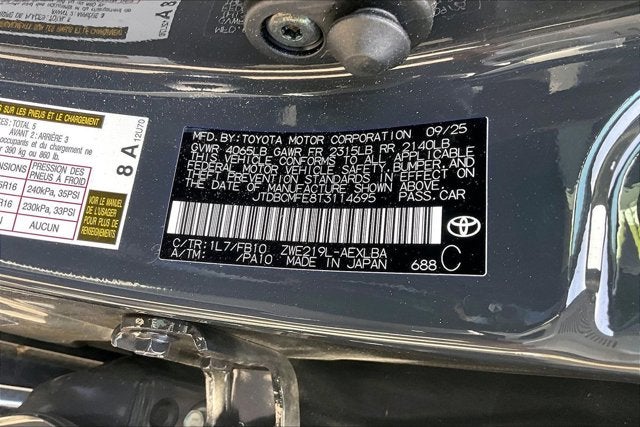 2026 Toyota Corolla Hybrid Hybrid LE