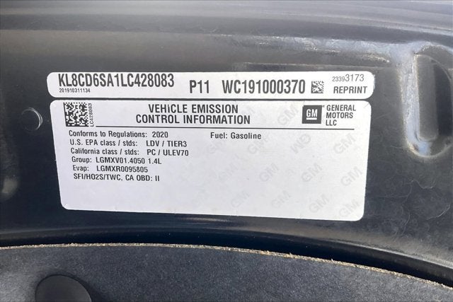 2020 Chevrolet Spark FWD 1LT Automatic