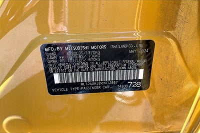 2024 Mitsubishi Mirage LE