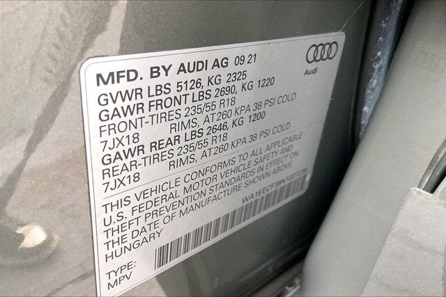 2022 Audi Q3 Premium Plus 45 TFSI S line quattro Tiptronic