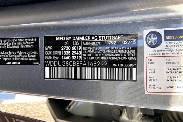 2015 Mercedes-Benz S 550 S 550