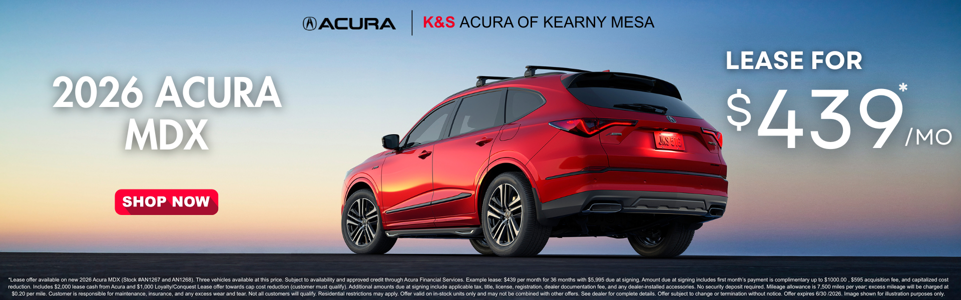 MDX Lease Offer